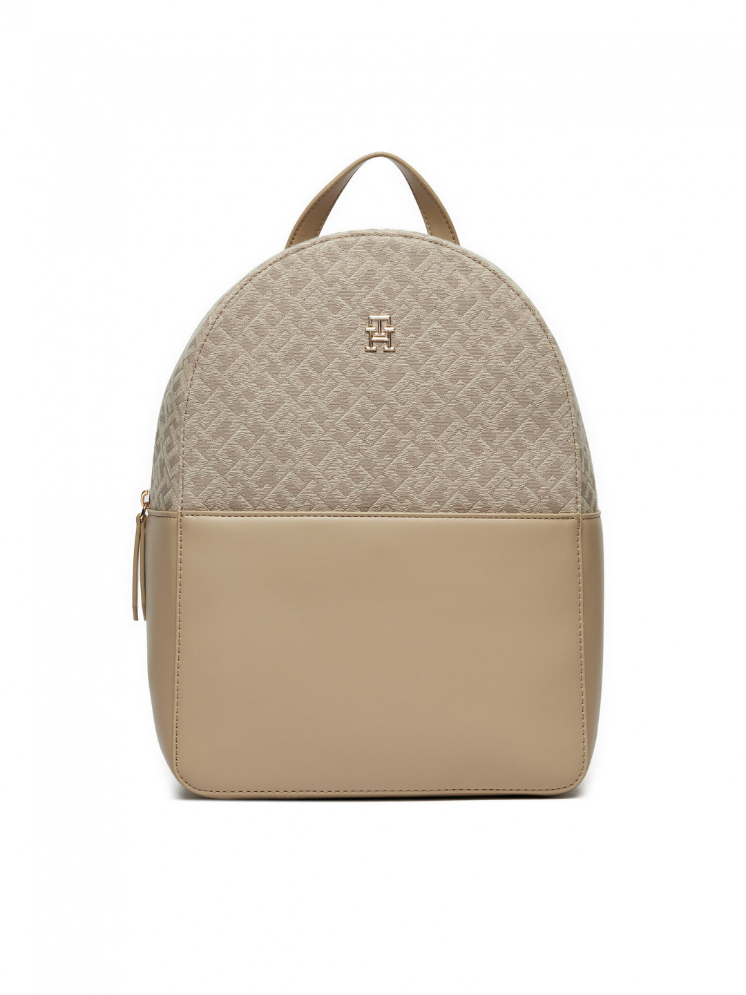 Tommy Hilfiger Batoh Th Jacquard Backpack AW0AW17074 Béžová